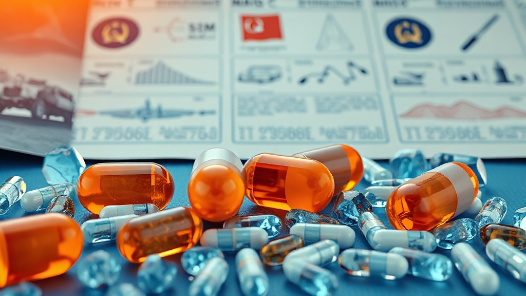 MSM and vitamin C supplements in capsule form with a background of historical Soviet space research documents.